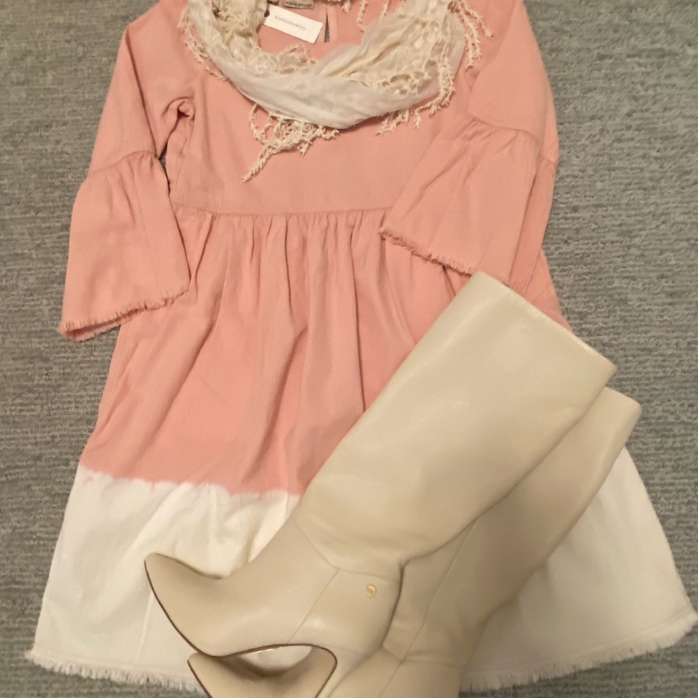 Holding Horses Light Pink Ombré Anthropologie Dress